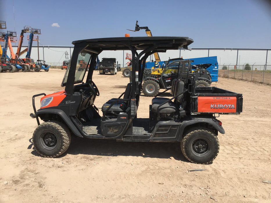 2019 Kubota RTV-X1140W-H 4wd Utility Cart, LED Strobe, Windshield Tempered Glass, Pastic Canopy, Wire Harness Kit, Backup Alarm