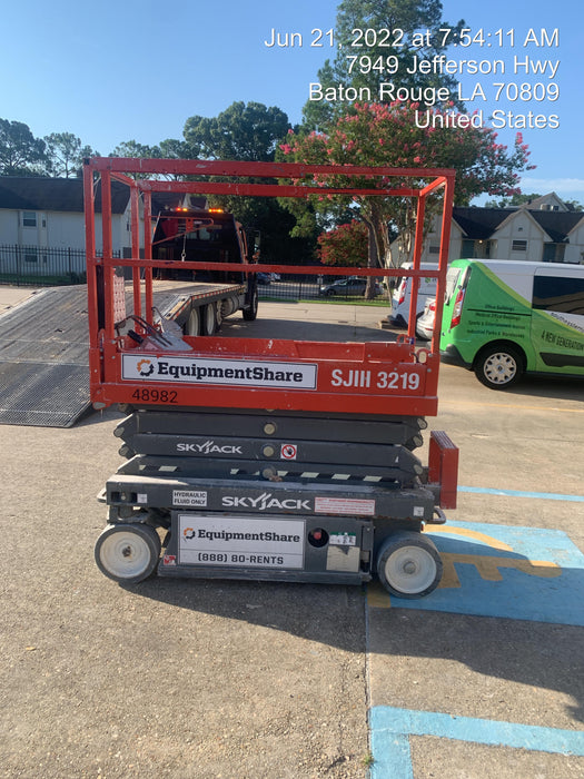 2019 Skyjack SJIII-3219 Standard Options, Trojan Batteries