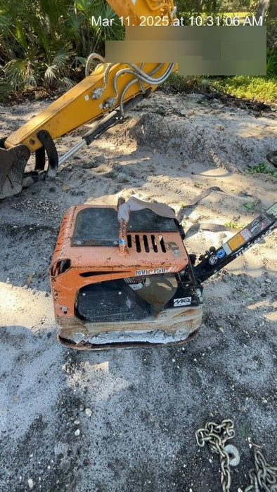 2022 Multiquip MVH158 Honda GX200, 17" Plate, Gas