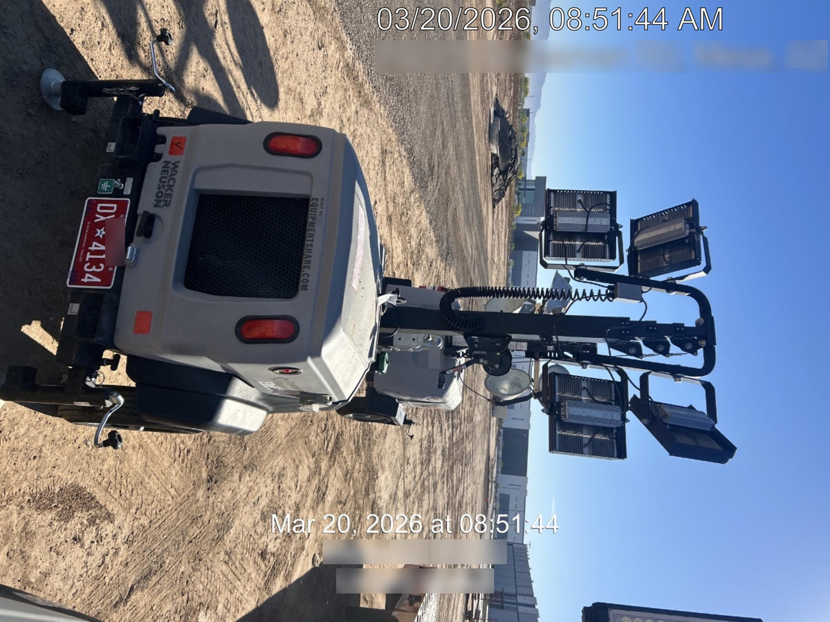 2024 Wacker Neuson LTT4 Diesel, Kohler KDW702, Deep Sea Controller, Auto Start, LED 320W, Bypass Outlet, T3