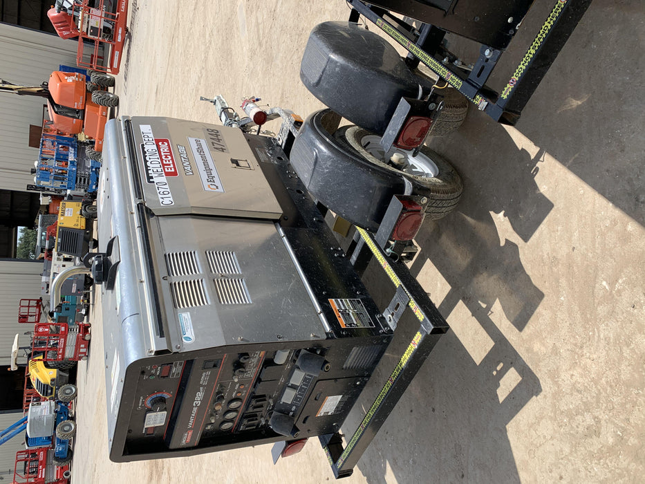 2019 Lincoln Electric Vantage 322 Ready-Pak 3, Two Wheel Trailer, Fender and Light Kit, Cable Rack