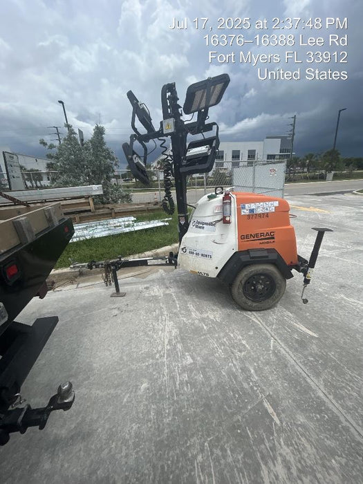 2023 Generac MLT2 Diesel, Flex Switch 120V Input, Powerzone Controller, 
(4) 320W LED Lights, 4kW Generator, 39.9 Gal Fuel Tank, 2" Ball, T3