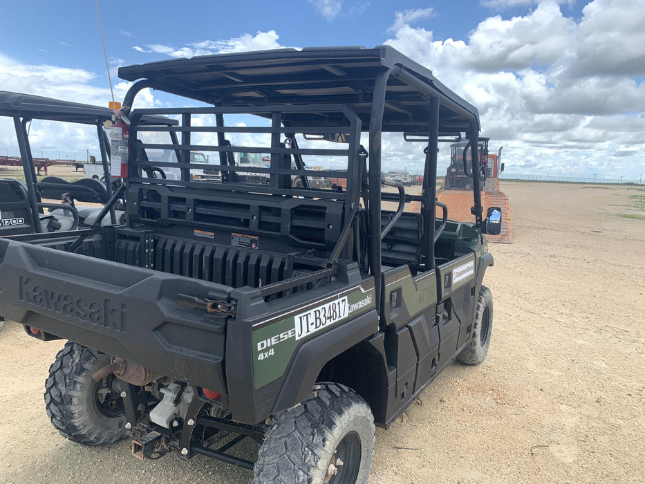 2019 Kawasaki Mule PRO-DXT Standard Options, Backup Alarm, Beacon, Plastic Hard Top, Poly Windshield, Horn Kit