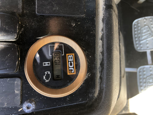 2019 JCB 510-56 74 HP w/Open ROPS, Beacon, Aux Hydraulics, Worklights, Solid Tires w/60" Carriage/Forks