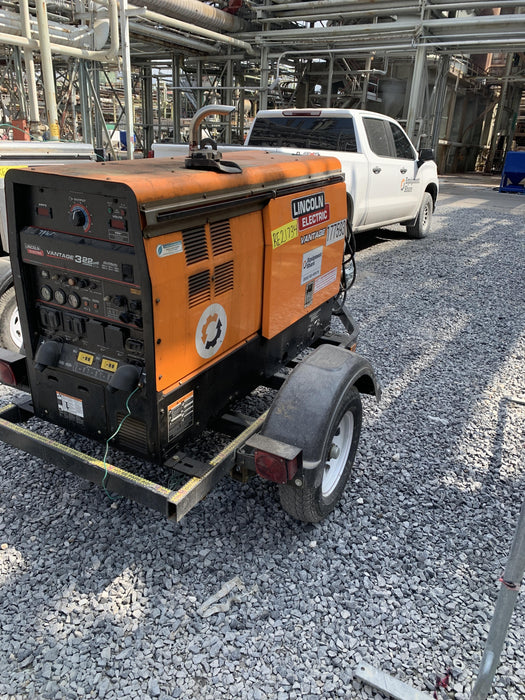 2021 Lincoln Electric Vantage 322 Vantage 322 Ready Pak 3 w/ Decals, ORANGE (includes trailer, cable rack, fender light kit) NO Telematics