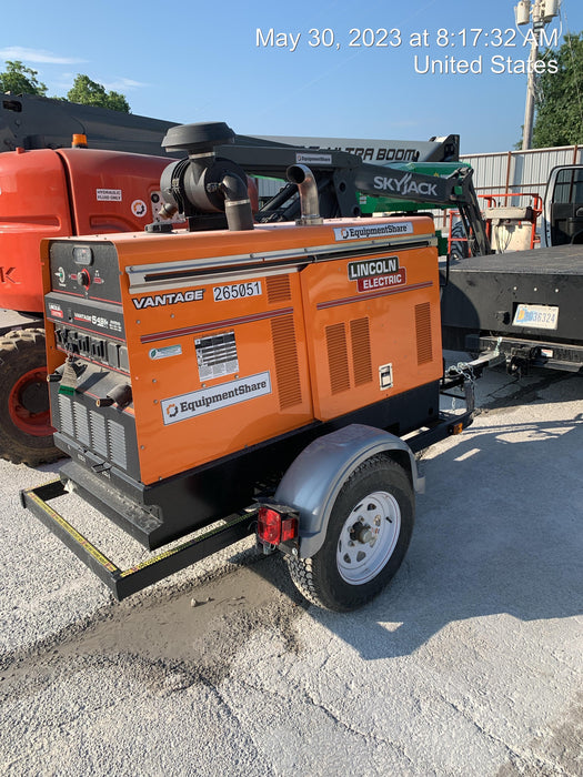 2022 Lincoln Electric Vantage 549X Crosslink Technology, Trailer Mounted, ES Decals, T3