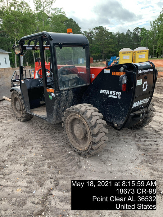 2020 Manitou MTA5519 Canopy, Solid Tires, Work Lights, Beacon, Aux Hydraulics, Back up Alarm, Mirrors, ES Keypad
