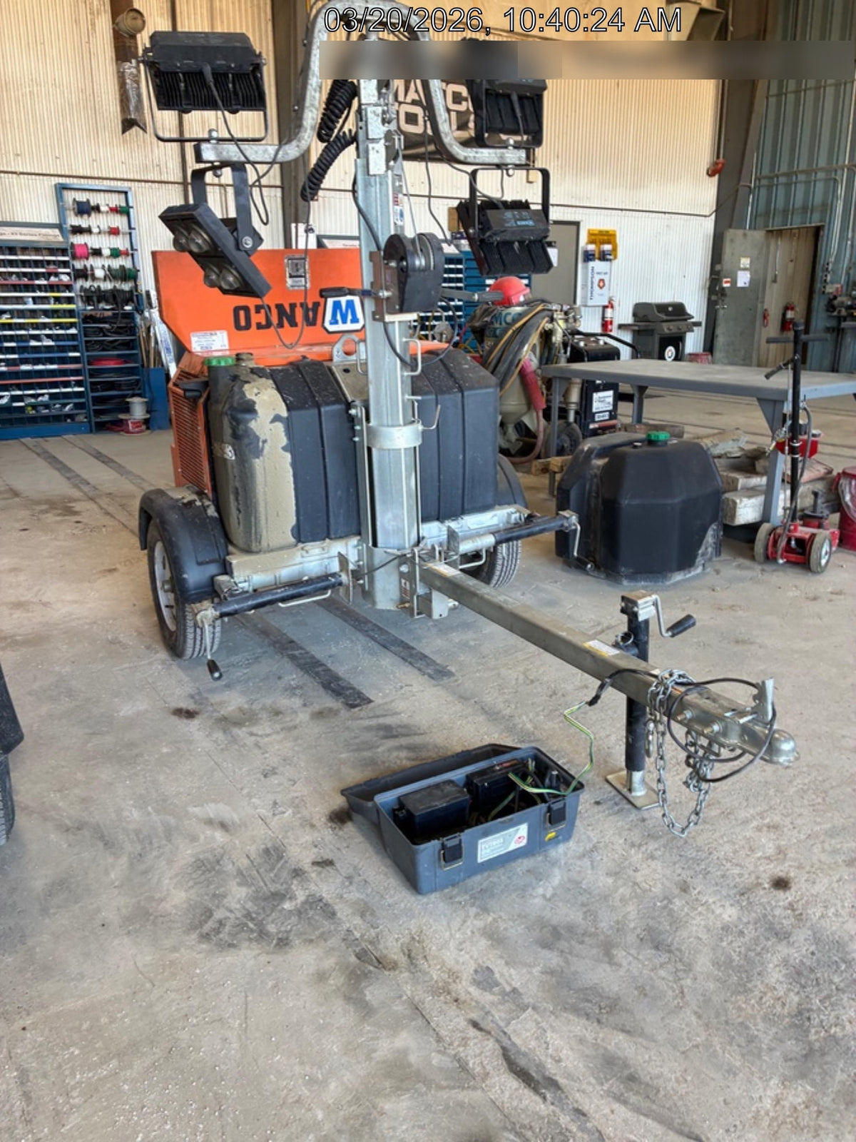2024 Wanco WLTT-4MM4K Diesel, Deep Sea Controller, Shore Power Plug, Auto Start, (4) 350W LED Floodlights, 4kW Generator, 60 Gal Fuel Tank, 2" Ball, T3