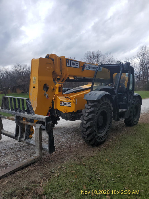 2020 JCB 509-42 Canopy, Solid Tires, Work Lights, Beacon, Aux Hydraulics, Back up Alarm, Lifting Eye, ES Decals