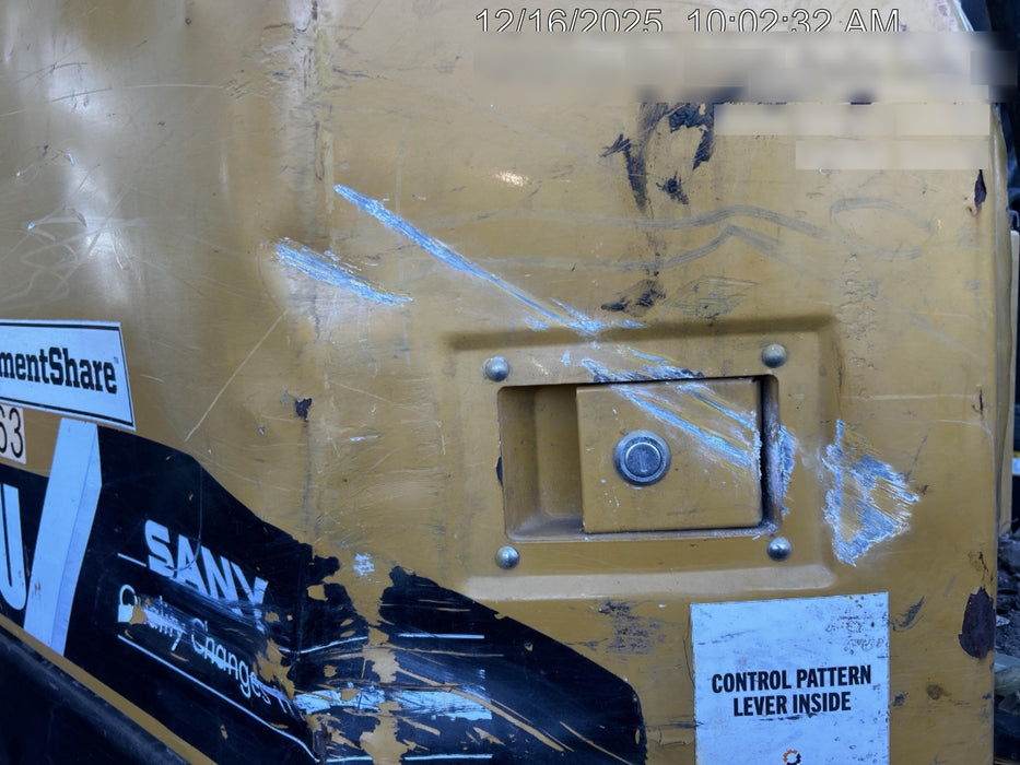 2020 Sany SY155U Rubber Tracks, Front Blade