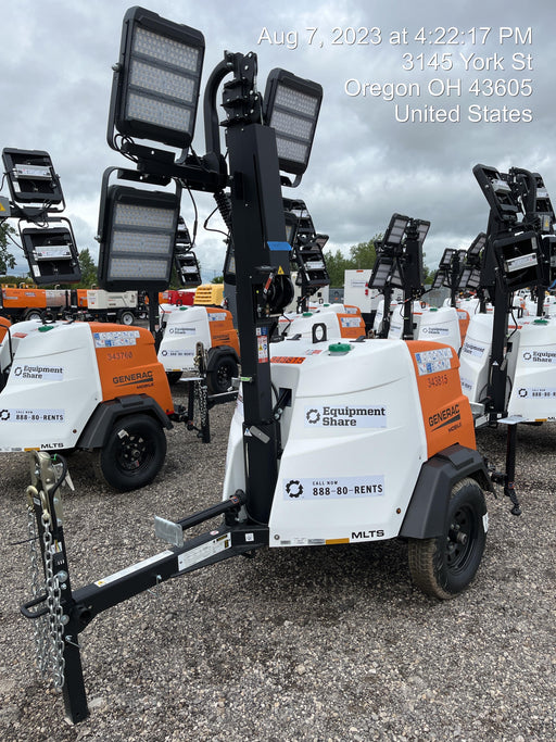 2023 Generac MLT2 Diesel, Flex Switch 120V Input, Powerzone Controller, (4) 320W LED Lights, 4kW Generator, 39.9 Gal Fuel Tank, 2" Ball, T3