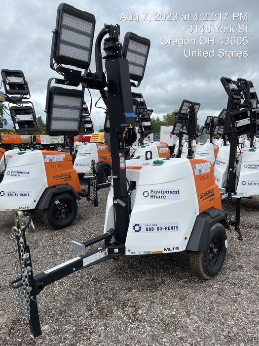 2023 Generac MLT2 Diesel, Flex Switch 120V Input, Powerzone Controller, (4) 320W LED Lights, 4kW Generator, 39.9 Gal Fuel Tank, 2" Ball, T3