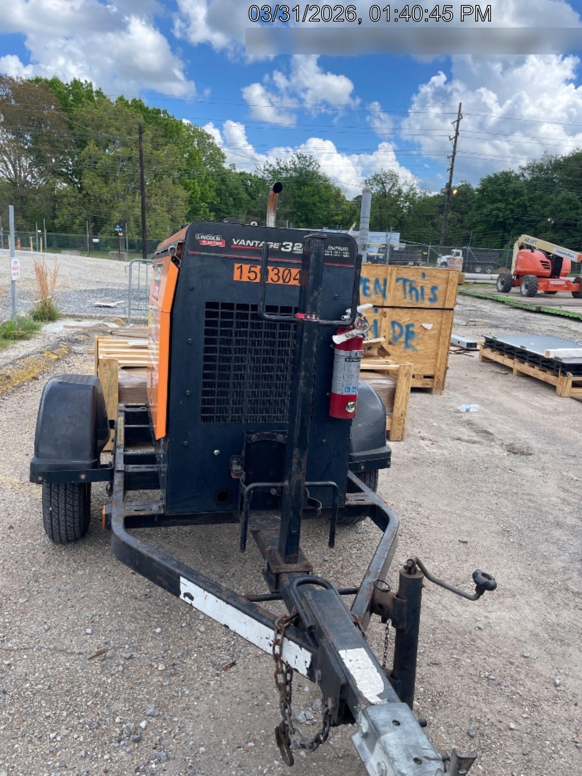 2021 Lincoln Electric Vantage 322 Vantage 322 Ready Pak 3 w/ Decals, ORANGE (includes trailer, cable rack, fender light kit) NO Telematics