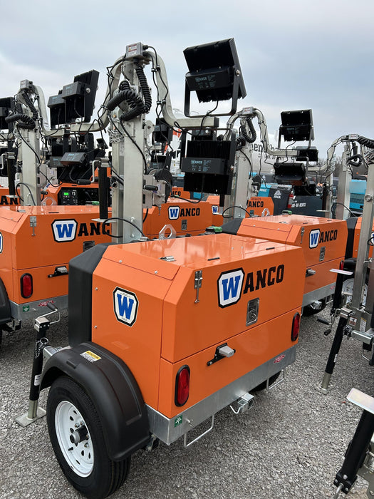 2025 Wanco WLTT-4MM4K Diesel, Mitsubishi L2E, 9.0HP @1800 rpm, Deep Sea Controller, Shore Power Plug, Auto Start, (4) 350W LED Floodlights, 4kW Generator, 60 Gal Fuel Tank, 2" Ball, T3