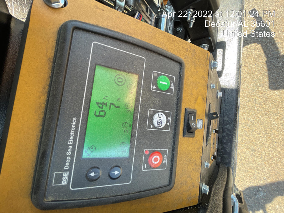 2022 Allmand NLV3GR (4) LED Light Fixture 350W, 23' Vertical Mast, 3kW Prime, Towable, Deep Sea L401, Leveling Jacks, Yanmar T4F 5.8hp