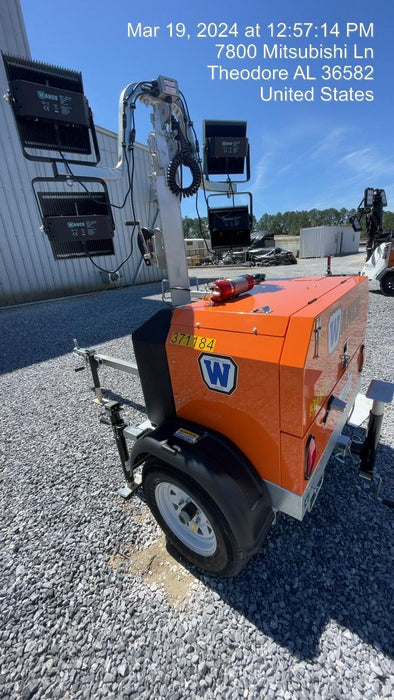 2023 Wanco WLTT-4MM4K Diesel, Deep Sea Controller, Shore Power Plug, Auto Start, (4) 350W LED Floodlights, 4kW Generator, 60 Gal Fuel Tank, 2" Ball, T3