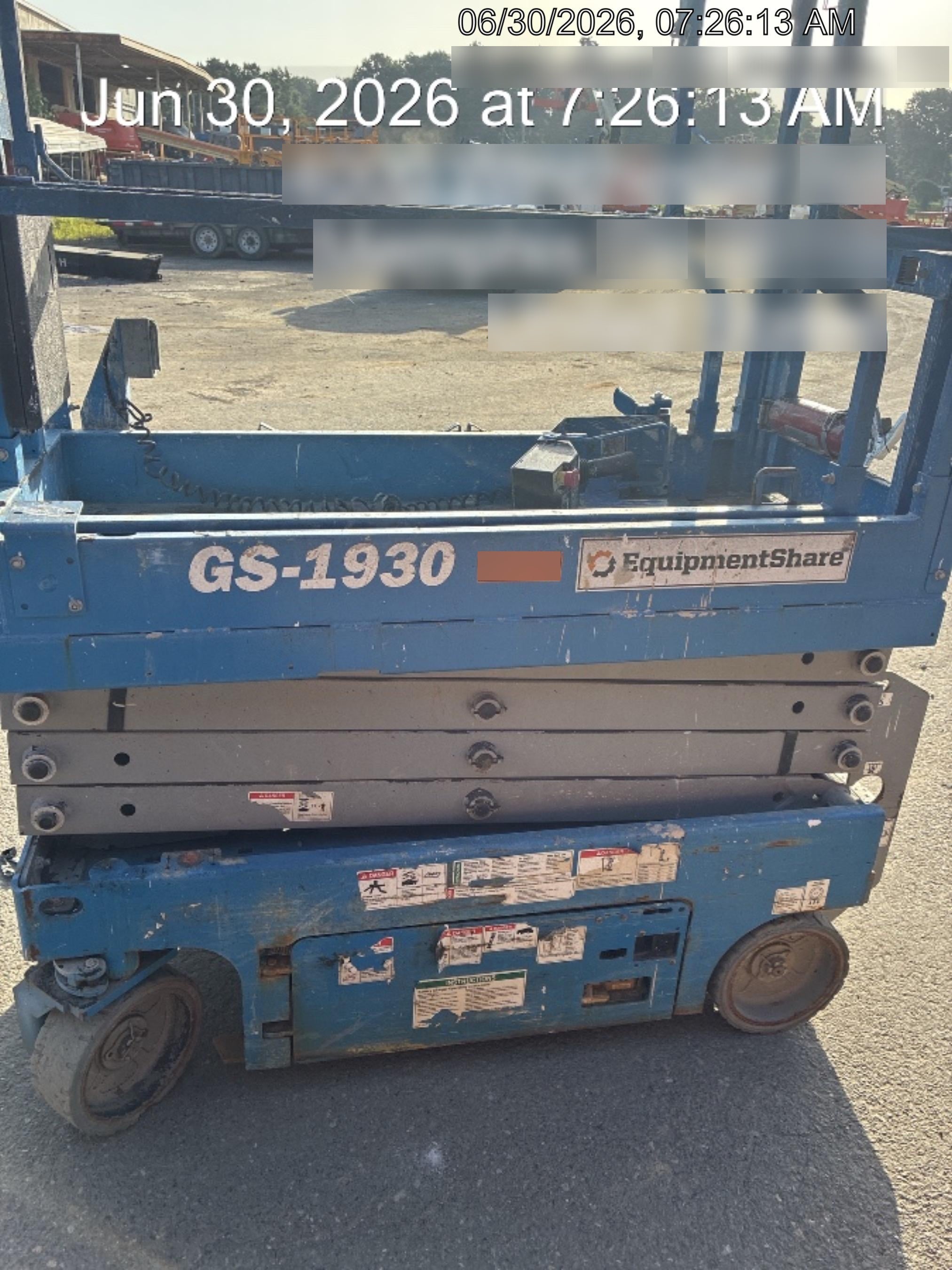 2020 Genie GS-1930 Solid Non Marking Tires, Beacon, Folding rails with half height swing gate