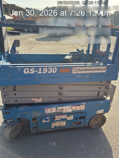 2020 Genie GS-1930 Solid Non Marking Tires, Beacon, Folding rails with half height swing gate