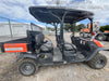 2022 Kubota RTV-X1140W-H Plastic Canopy, Windshield Acrylic Clear, LED Strobe Light, Wire Harness Kit, Back up Alarm