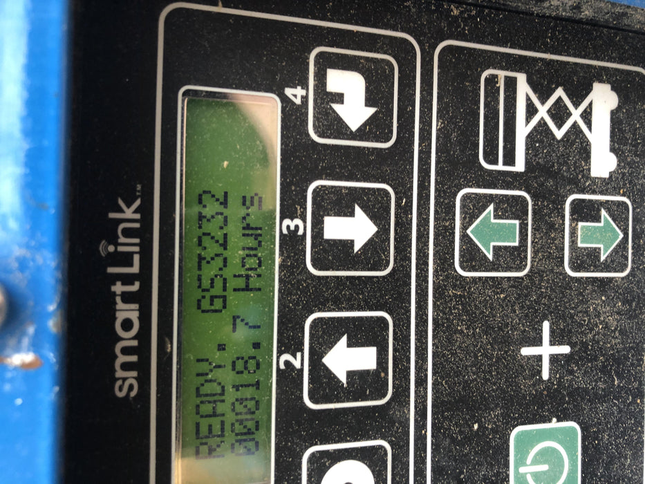 2019 Genie GS-3232 Folding rails with half height swing gate, 800 Amp Inverter