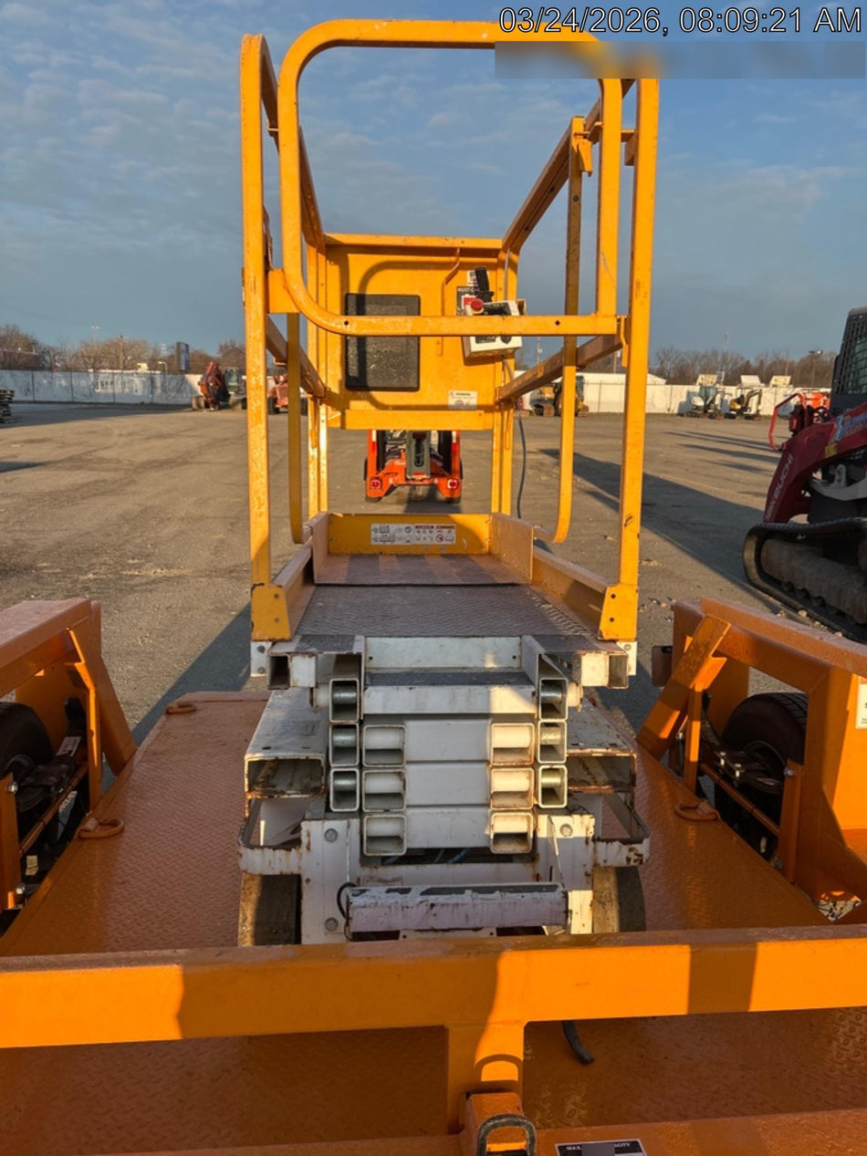 Custom Equipment HB-1430 <ul>
 <li>Hy-Brid Scissor Lift</li>
  <li>Platform capacity up to 670 lbs.</li>
  <li>Working height up to 20 ft</li>
  <li>Weighs under 1,700 lbs.</li>
  <li>Non-marking wheels </li>
</ul>