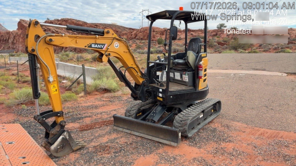 2022 Sany SY26 Standard Mini Excavator