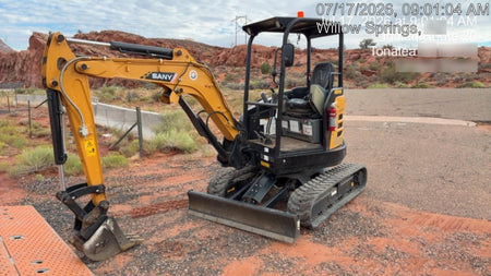 2022 Sany SY26 Standard Mini Excavator
