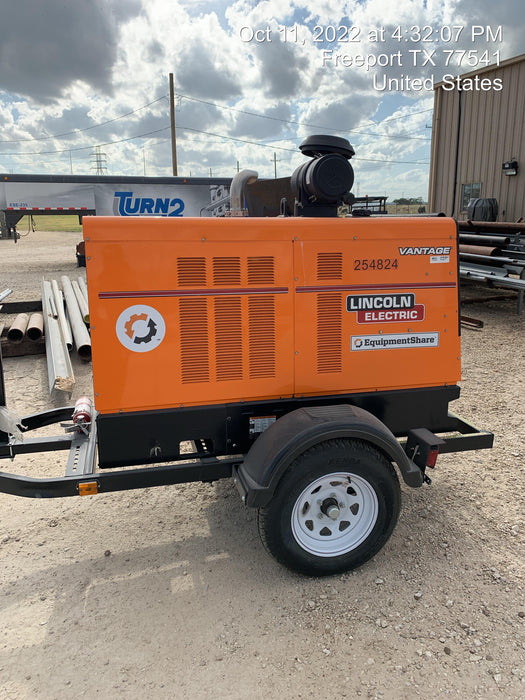 2022 Lincoln Electric Vantage 549X Crosslink Technology, Trailer Mounted, ES Decals, T3