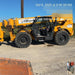2019 JCB 510-56 Open ROPS, 74 HP, Solid Tires, Worklights, Beacon, Aux Hydraulics, Lifting Eye 66" Carriage/60" Forks