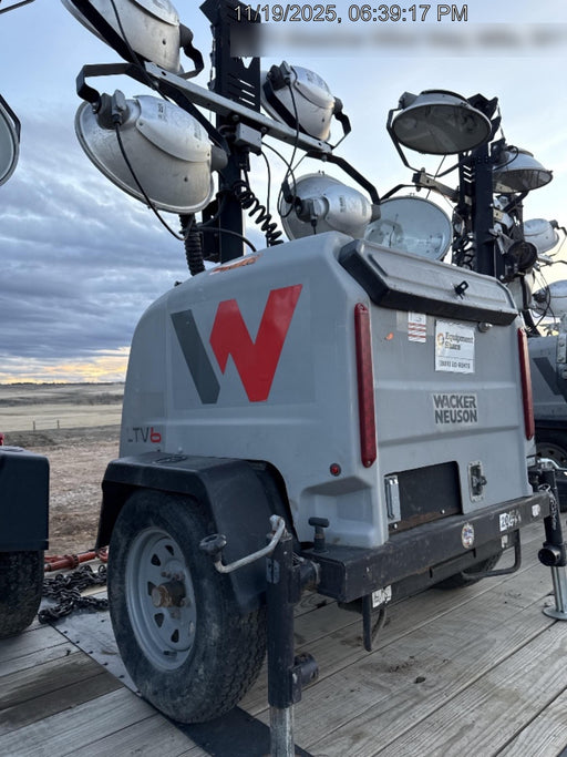 2018 Wacker Neuson LTV6L-MH Wacker Neuson LTV6L Mobile Light Tower w/Fuel Level Sensor Installed