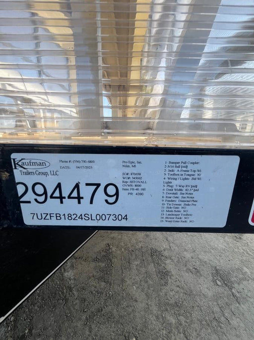 2025 PRO EPIC FBPRO-4K18S-D