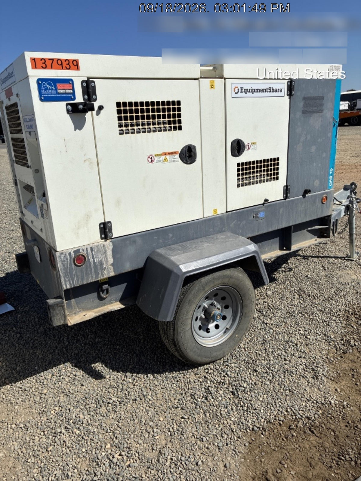 2021 ATLAS COPCO QAS 70