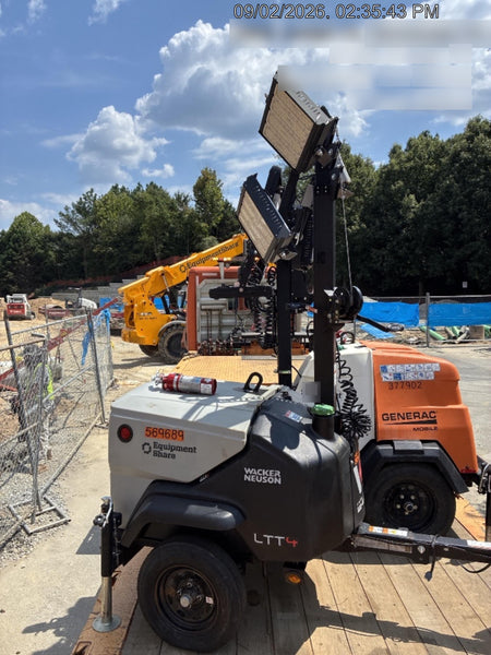 2023 Generac MLT2 Diesel, Flex Switch 120V Input, Powerzone Controller, 
(4) 320W LED Lights, 4kW Generator, 39.9 Gal Fuel Tank, 2" Ball, T3