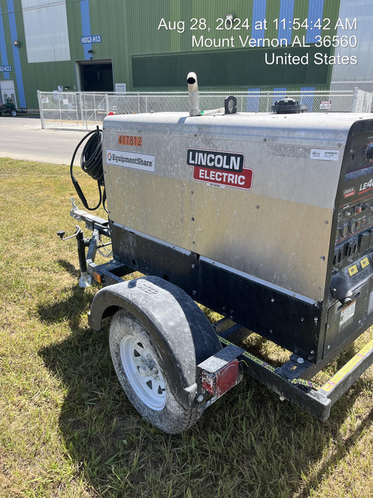 2024 Lincoln Electric LE400 Kubota V1505, Trlr, Cable Rack, Light Kit, ES Decals, T3