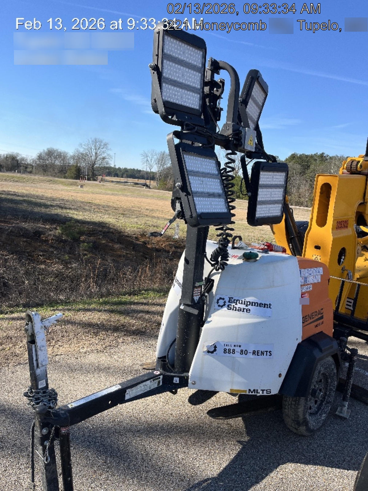 2024 Generac MLT2 Diesel, Flex Switch 120V Input, Powerzone Controller, 
(4) 320W LED Lights, 4kW Generator, 39.9 Gal Fuel Tank, 2" Ball, T3