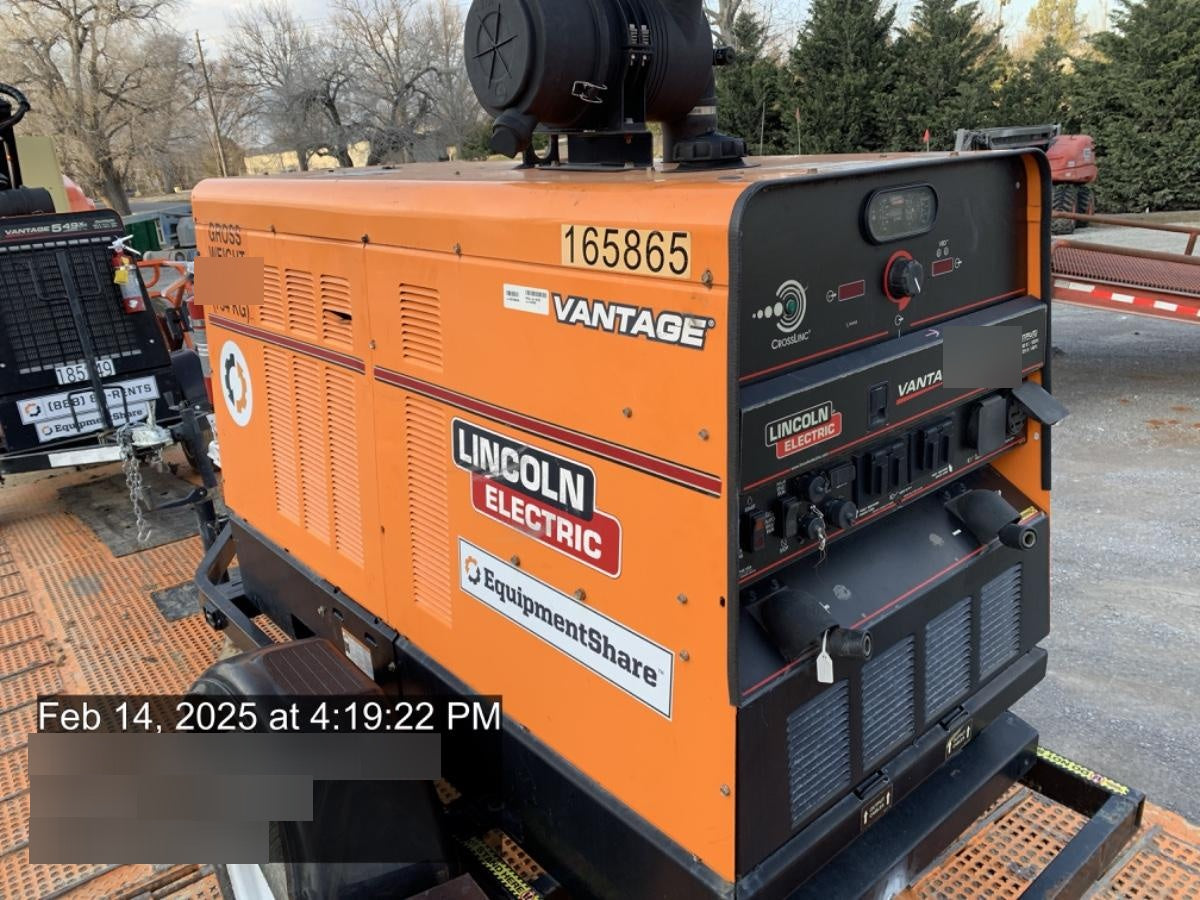 2021 Lincoln Electric Vantage 549X Ready Pak 3, ORANGE (includes trailer, cable rack, fender light kit)