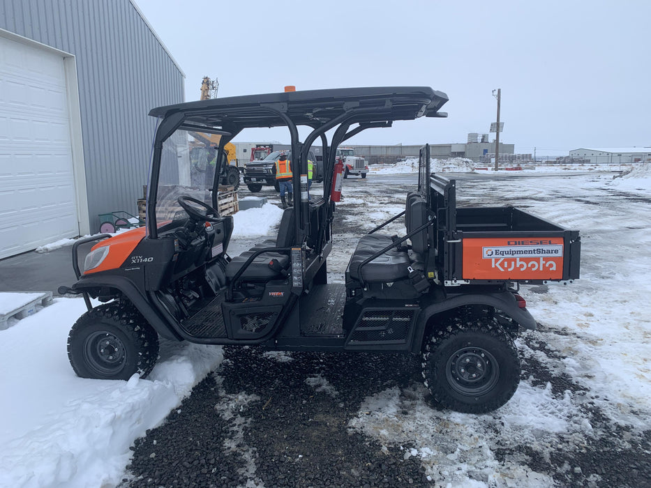 2022 Kubota RTV-X1140W-H Plastic Canopy, Windshield Acrylic Clear, LED Strobe Light, Wire Harness Kit, Back up Alarm