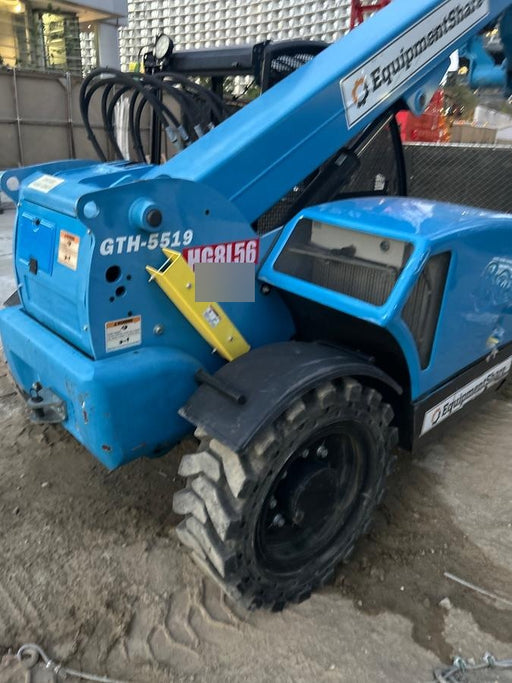 2019 Genie GTH-5519 Canopy, Solid RT Tires, LED Work Lights, Beacon 48" Carriage, 48" Forks