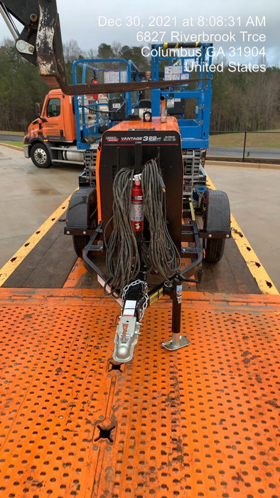 2021 Lincoln Electric Vantage 322 Vantage 322 Ready Pak 3 w/ Decals, ORANGE (includes trailer, cable rack, fender light kit) NO Telematics