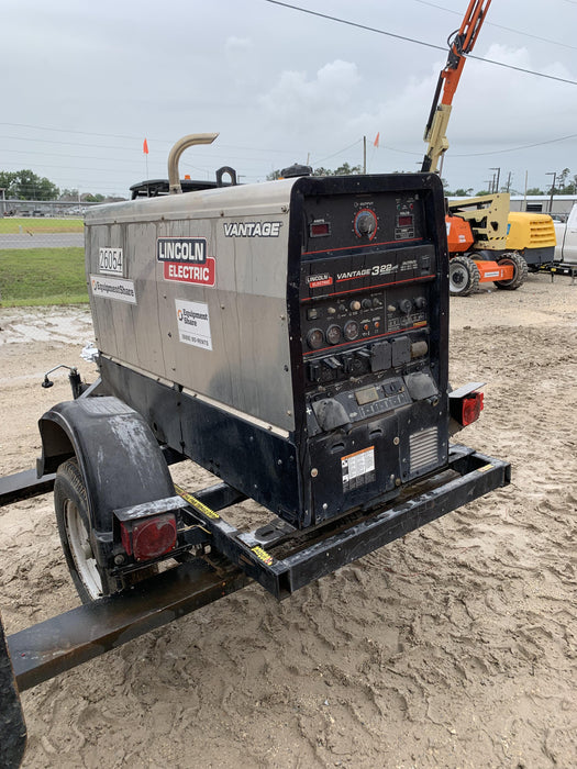 2019 Lincoln Electric Vantage 322 Lincoln Vantage 322 Welder w/Trailer, Light Kit, Cable Rack