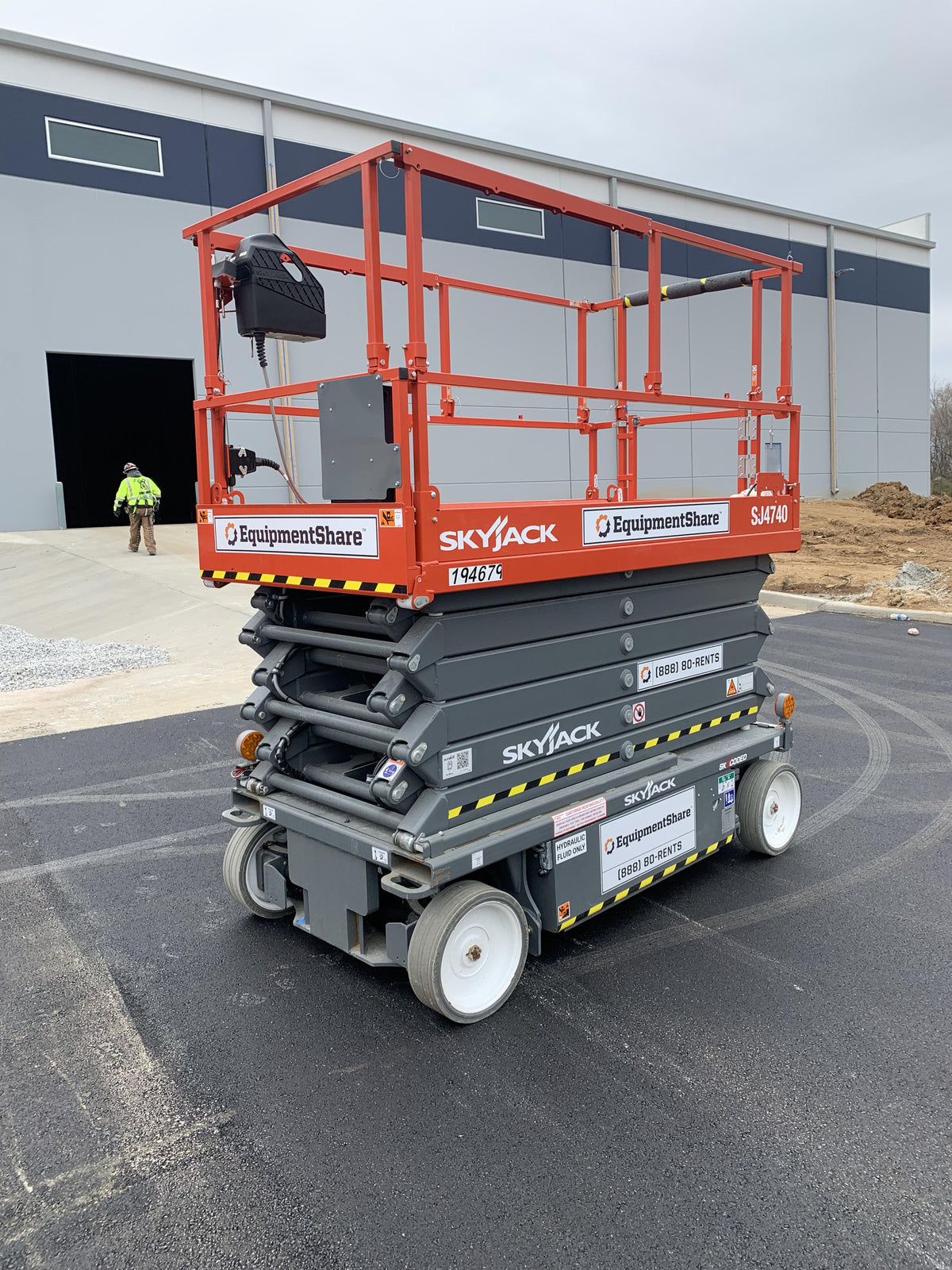 2021 Skyjack SJ4740 Hyd Drive, Sld NM Tires, DBcns, EST