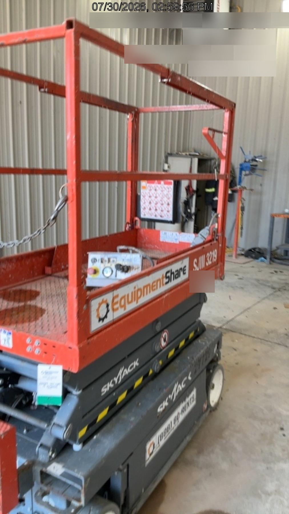 2019 Skyjack SJIII-3219 Standard Options