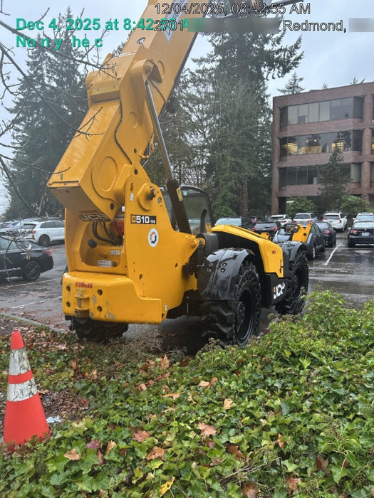 2020 JCB 510-56 Canopy, Solid Tires, Work Lights, Beacon, Aux Hydraulics, Back up Alarm, Lifting Eye, ES Decals