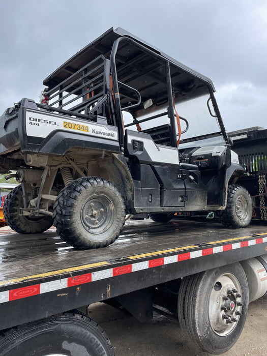 2022 Kawasaki Mule PRO-DXT Standard Options, Backup Alarm, Beacon, Plastic Hard Top, Poly Windshield, Horn Kit