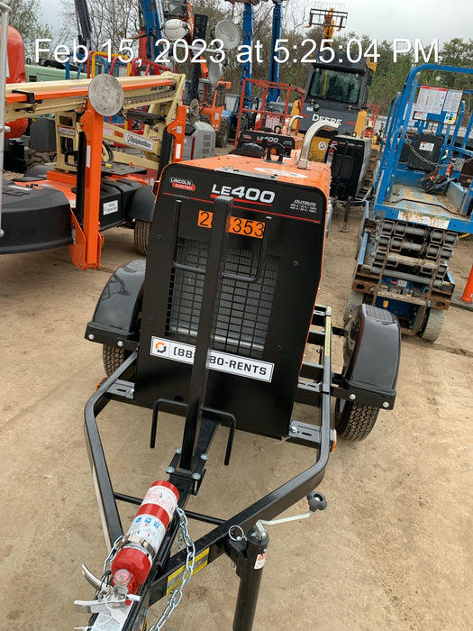 2022 Lincoln Electric LE400 Kubota V1505, Trlr, Cable Rack, Light Kit, ES Decals, T3
