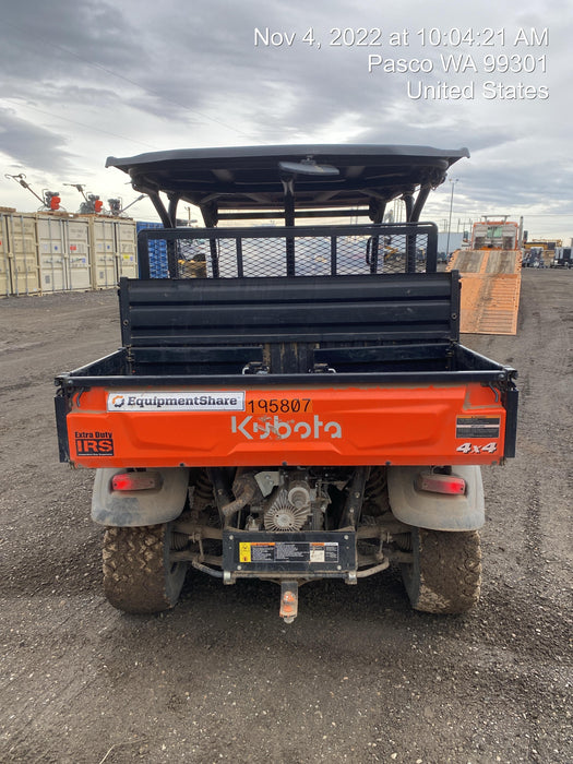 2022 Kubota RTV-X1140W-H Plastic Canopy, Windshield Acrylic Clear, LED Strobe Light, Wire Harness Kit, Back up Alarm