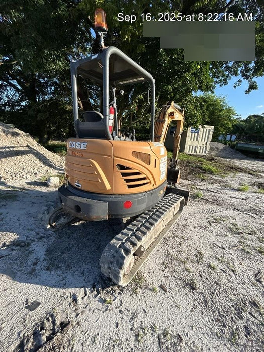 2018 Case CX37C ROPS, LONG ARM, RUBBER TRACKS, AUX HYD