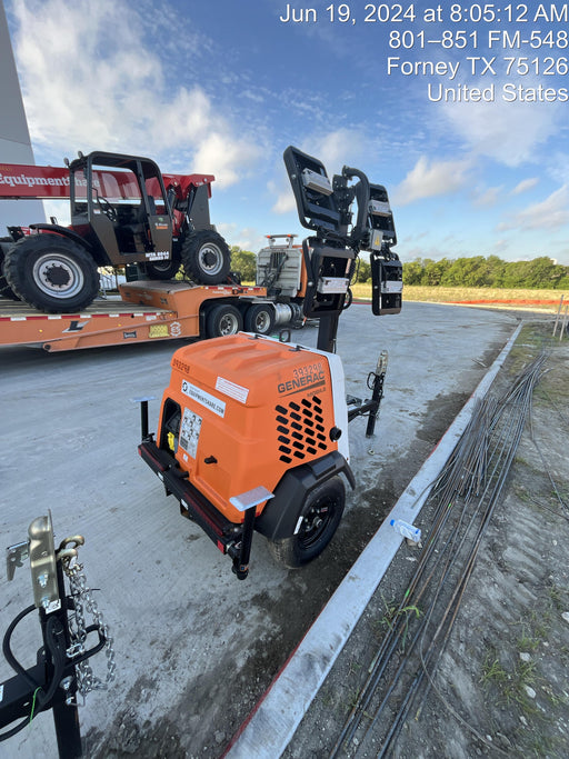 2024 Generac MLT2 Diesel, Flex Switch 120V Input, Powerzone Controller, 
(4) 320W LED Lights, 4kW Generator, 39.9 Gal Fuel Tank, 2" Ball, T3