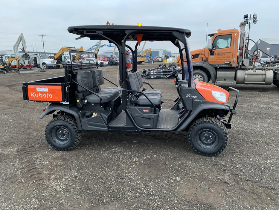 2022 Kubota RTV-X1140W-H Plastic Canopy, Windshield Acrylic Clear, LED Strobe Light, Wire Harness Kit, Back up Alarm