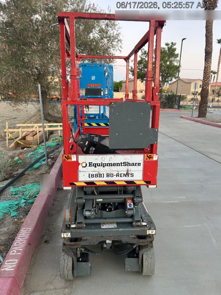2020 Skyjack SJIII-3219 Solid NM Tires, Half height spring hinged entry gate, Dual Beacons, 800W Inverter